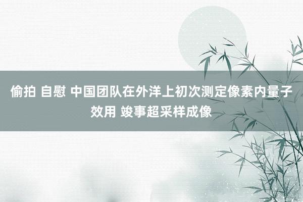 偷拍 自慰 中国团队在外洋上初次测定像素内量子效用 竣事超采样成像