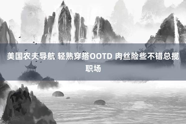 美国农夫导航 轻熟穿搭OOTD 肉丝险些不错总揽职场